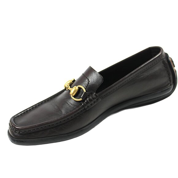 Gucci Horse Bit Chocolate Brown Preppy Leather Loafer, Size 6.5 - Picture 3 of 9